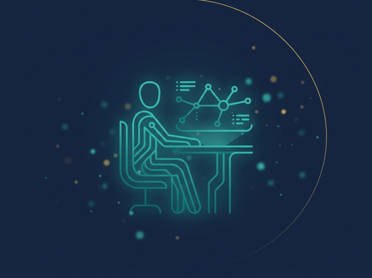 Solopreneur working with AI tools